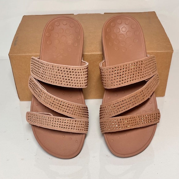 Vionic Alexis Rhinestone Slide Sandals Size 8 - Picture 13 of 15